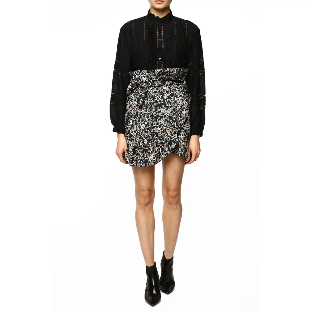 Isabel Marant Etoile Tempster Linen Wrap Skirt Size 38